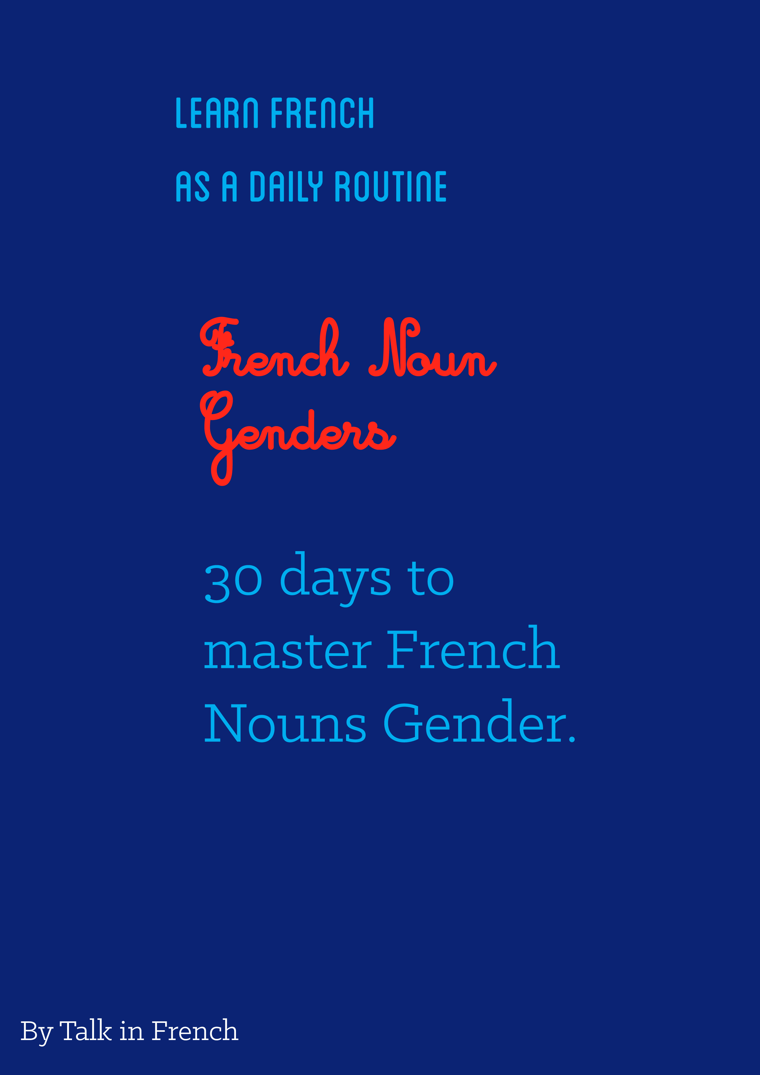 French Noun Gender Worksheet