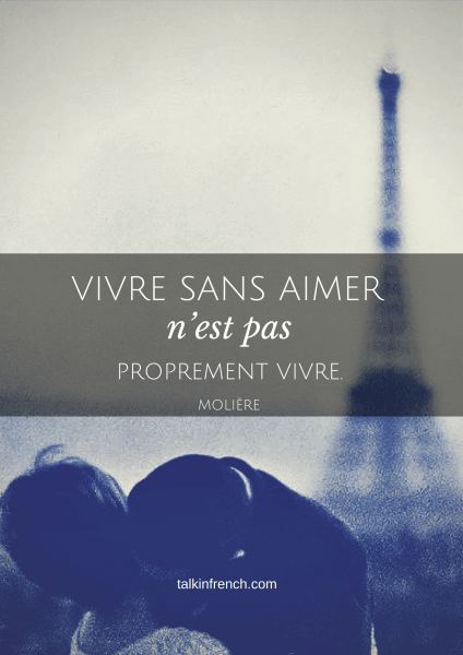 Vivre sans aimer n’est pas proprement vivre.