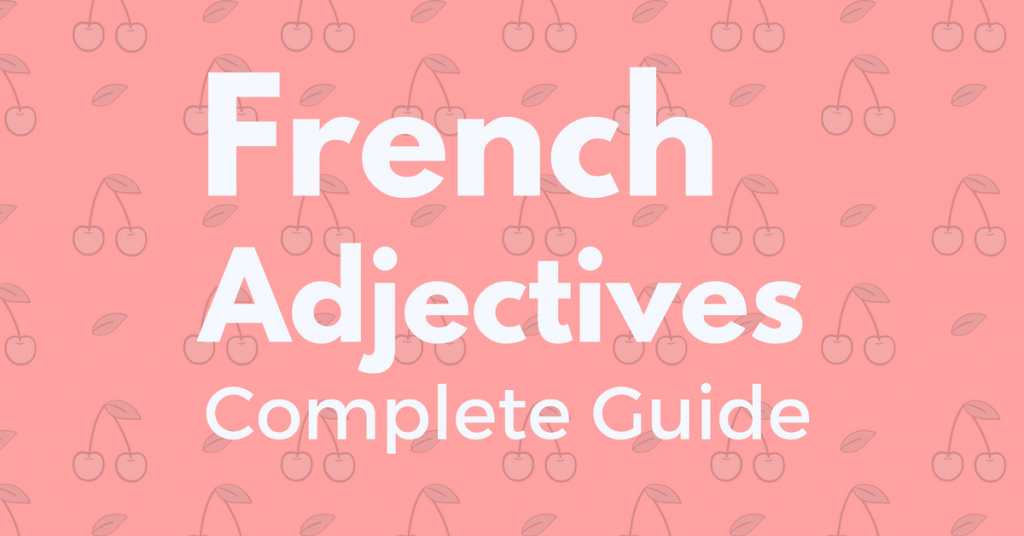 French Adjective Conjugation Chart