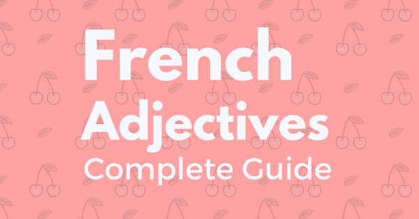 french adjectives complete guide