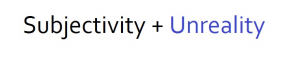 subjunctive +unreality