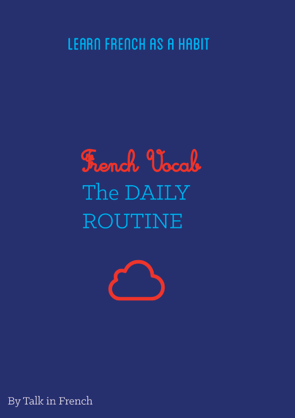 french vocabulary ebook daily routine