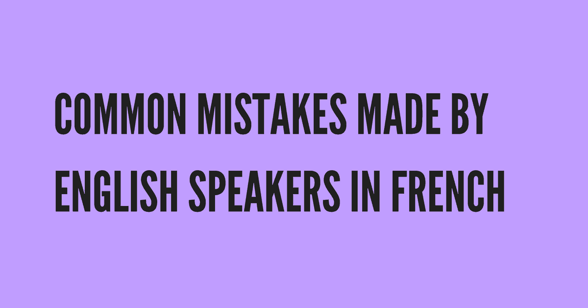The Most Common Mistakes in English