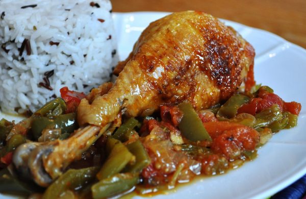 Poulet basquaise au jambon de Bayonne