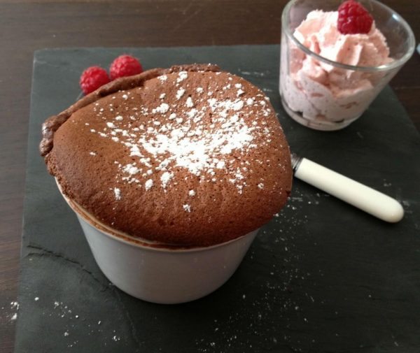 Soufflés au chocolat et au piment d’Espelette