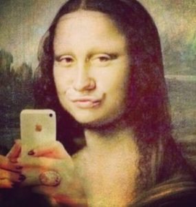 mona lisa selfies