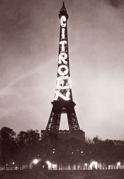 citroen.eiffel tower advertising