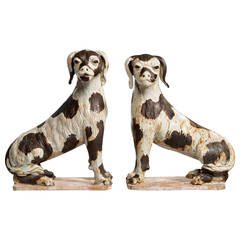 EARTHENWARE DOGS