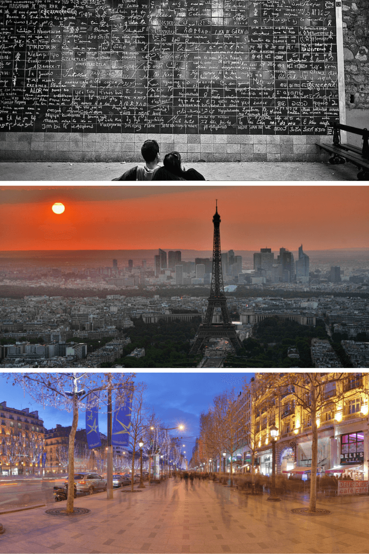 Romantic places in Paris