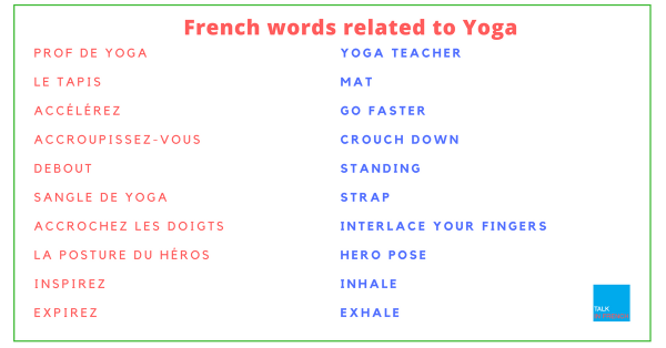 French words related to Yoga (1) French words related to Yoga