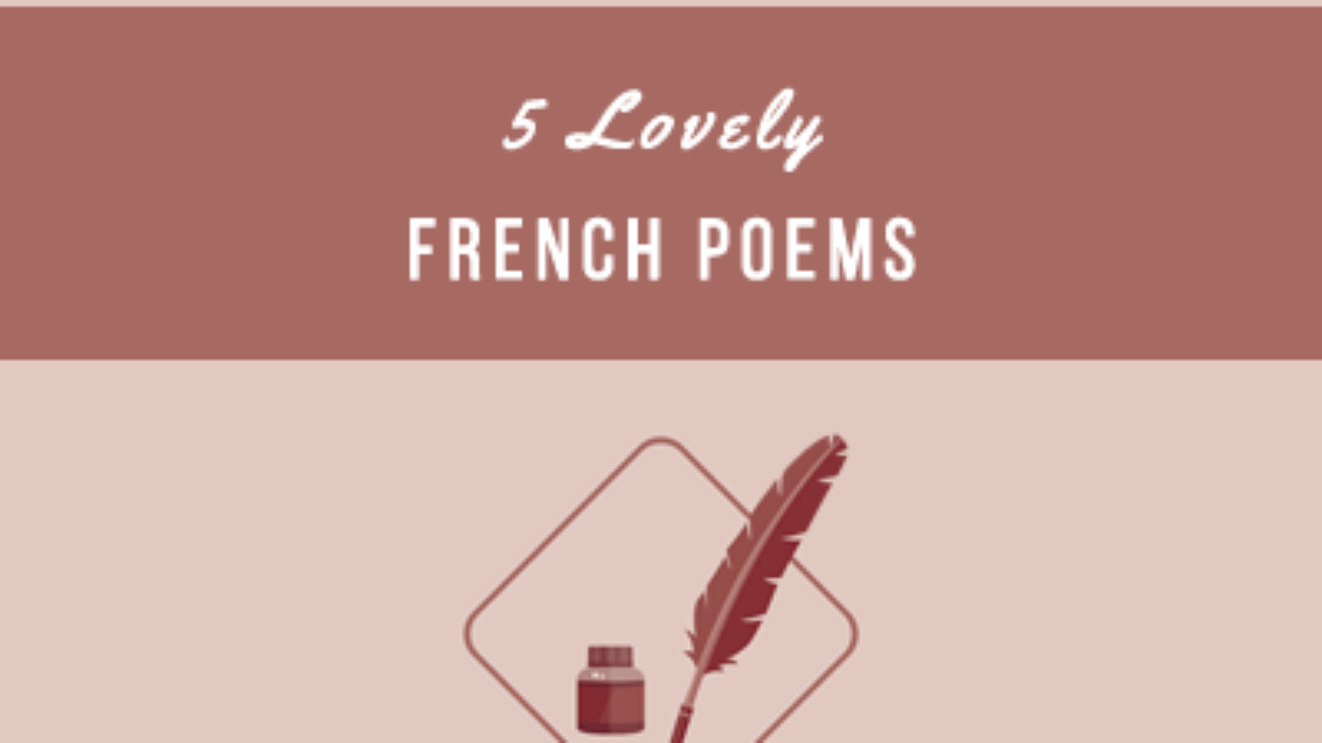 5 Lovely French Poems With English Translations Pdf Talk In French