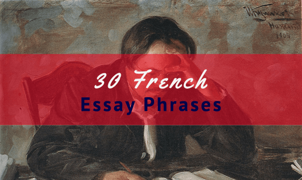 how to end an essay in french