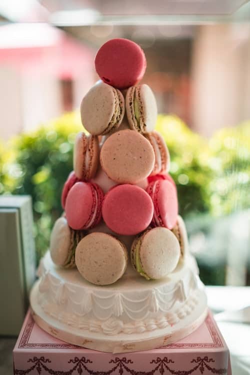 macaron cake tower french weddings