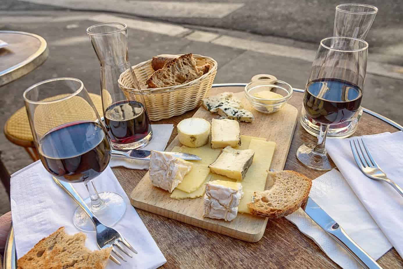 wine and cheese